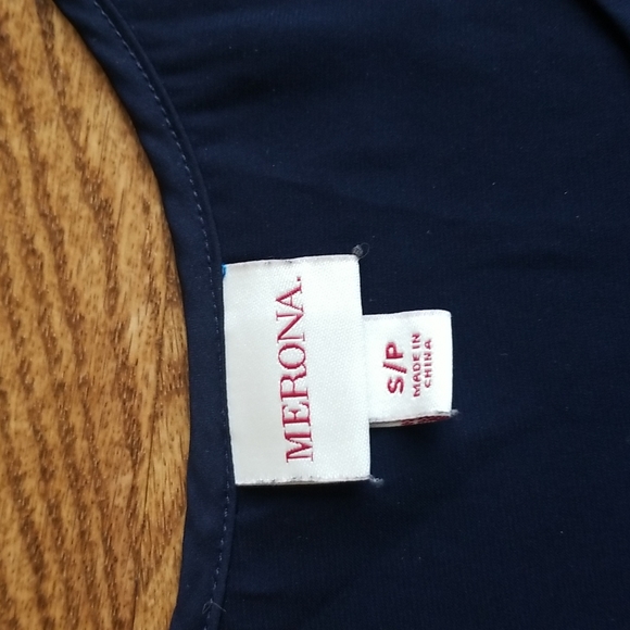 (S) Merona Flowy Loose Fit Slightly Sheer Blouse Business Casual Everyday - Picture 3 of 7